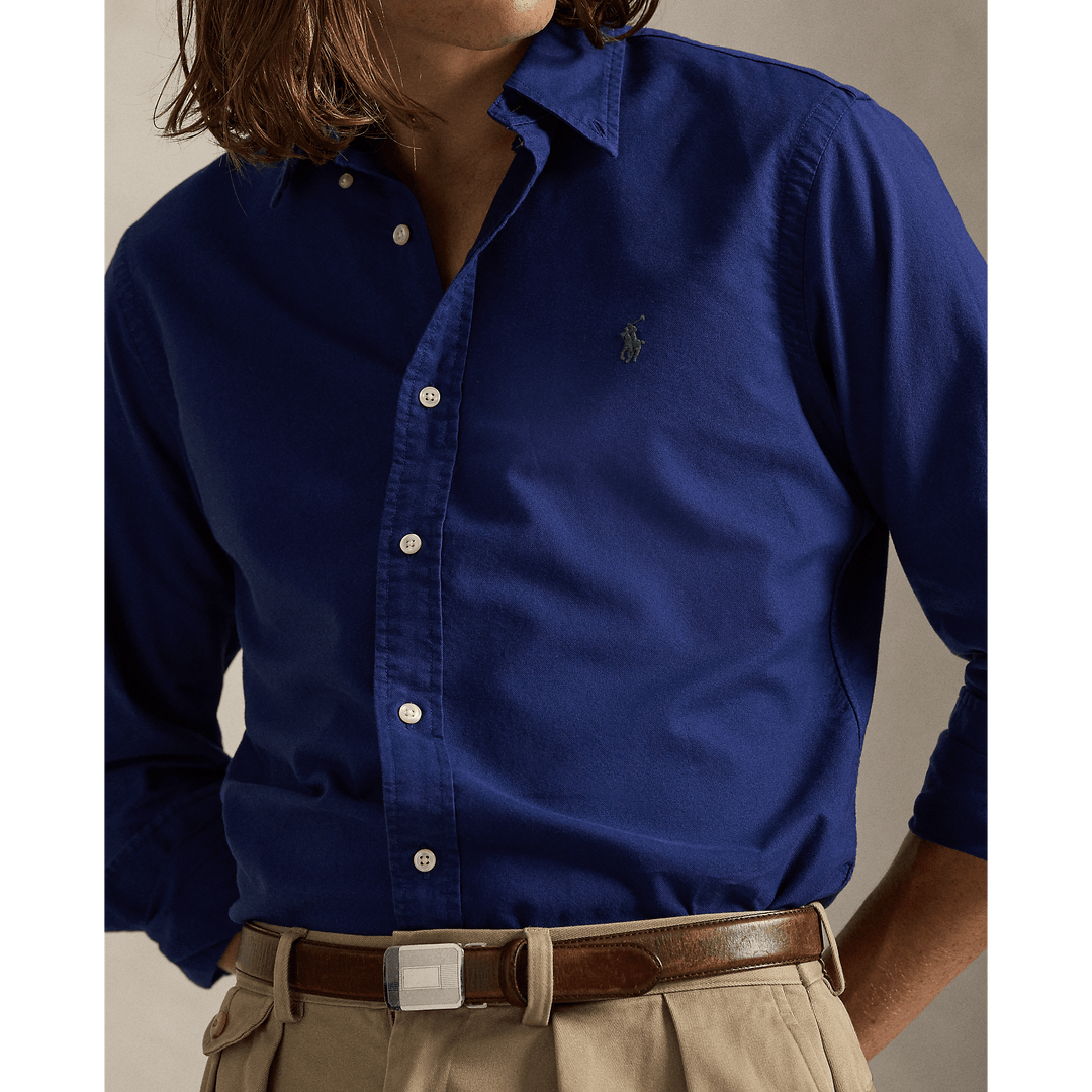 POLO RALPH LAUREN - Chemise Oxford Custom Fit Eau douce - Lothaire