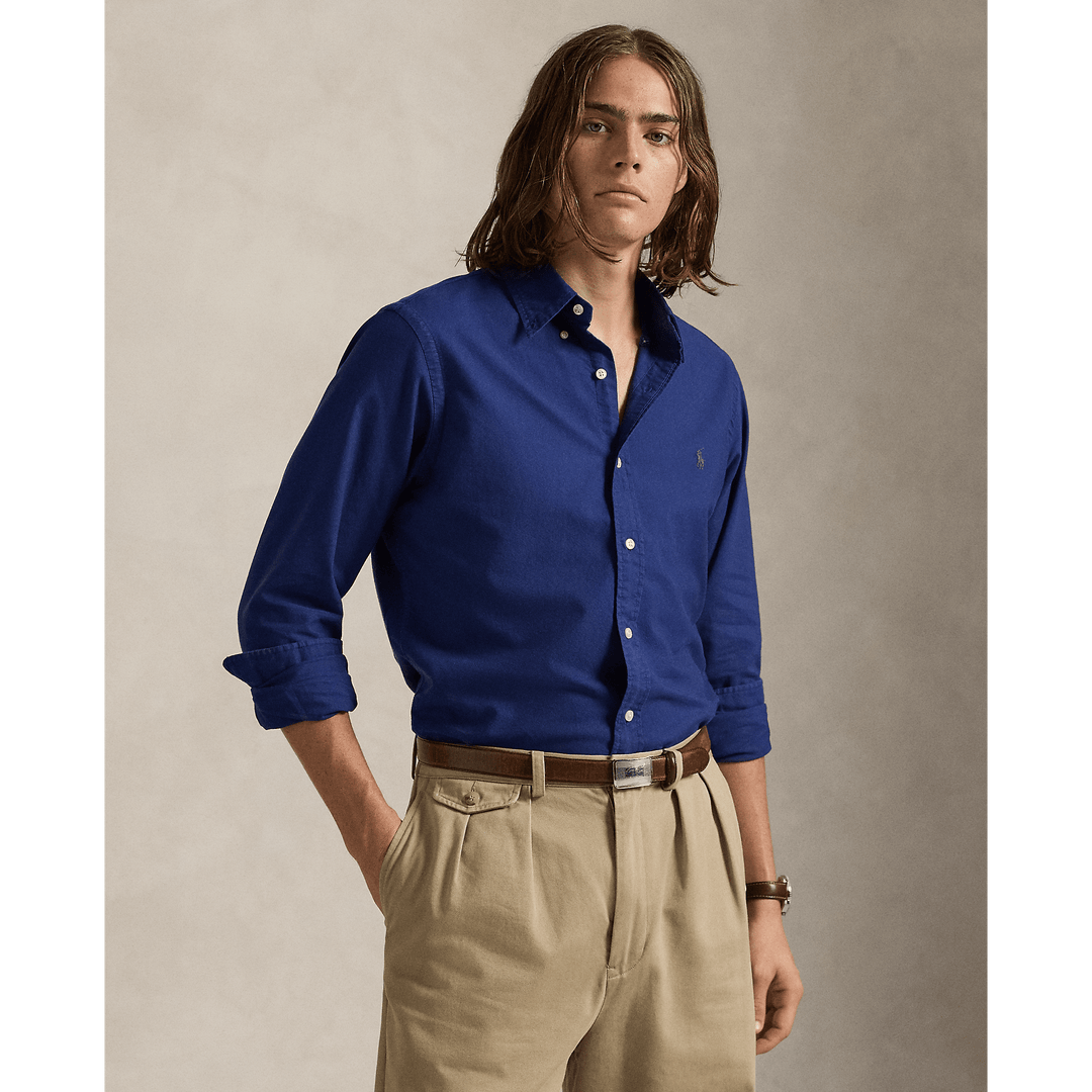 POLO RALPH LAUREN - Chemise Oxford Custom Fit Eau douce - Lothaire
