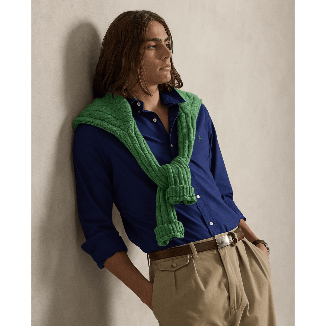 POLO RALPH LAUREN - Chemise Oxford Custom Fit Eau douce - Lothaire