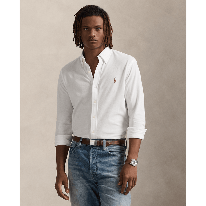 POLO RALPH LAUREN - Chemise Oxford en jersey White - Lothaire