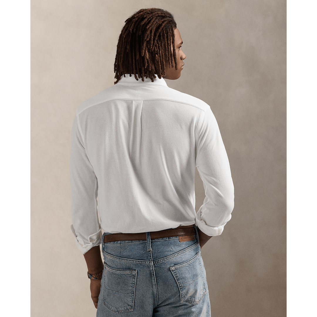 POLO RALPH LAUREN - Chemise Oxford en jersey White - Lothaire