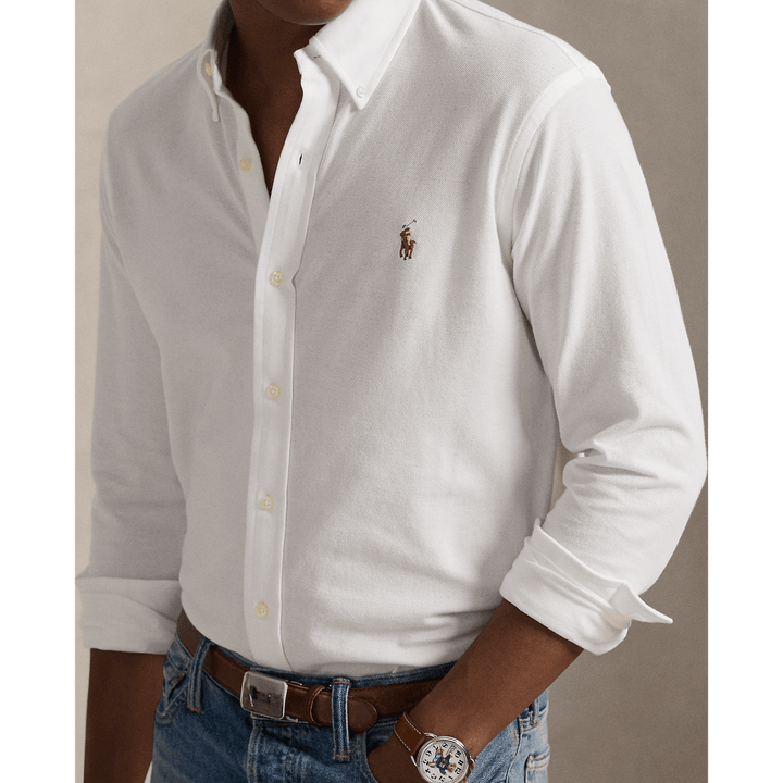 POLO RALPH LAUREN - Chemise Oxford en jersey White - Lothaire
