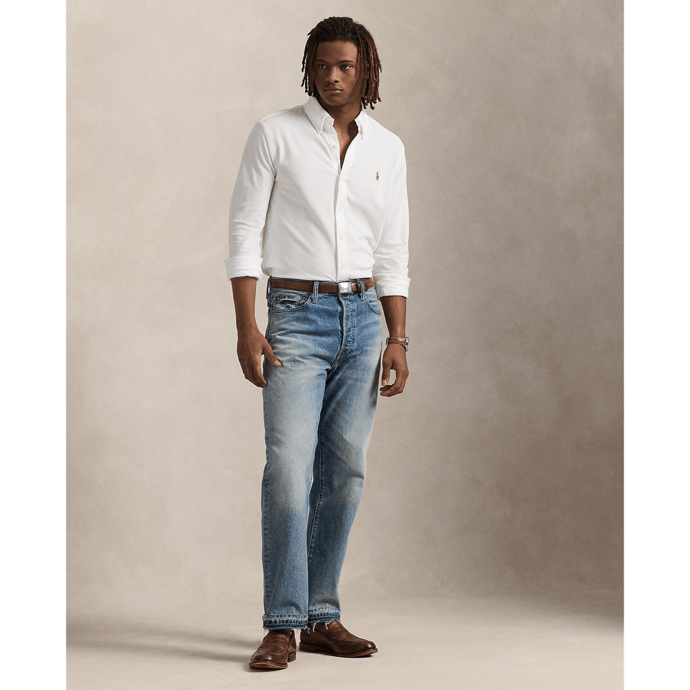 POLO RALPH LAUREN - Chemise Oxford en jersey White - Lothaire