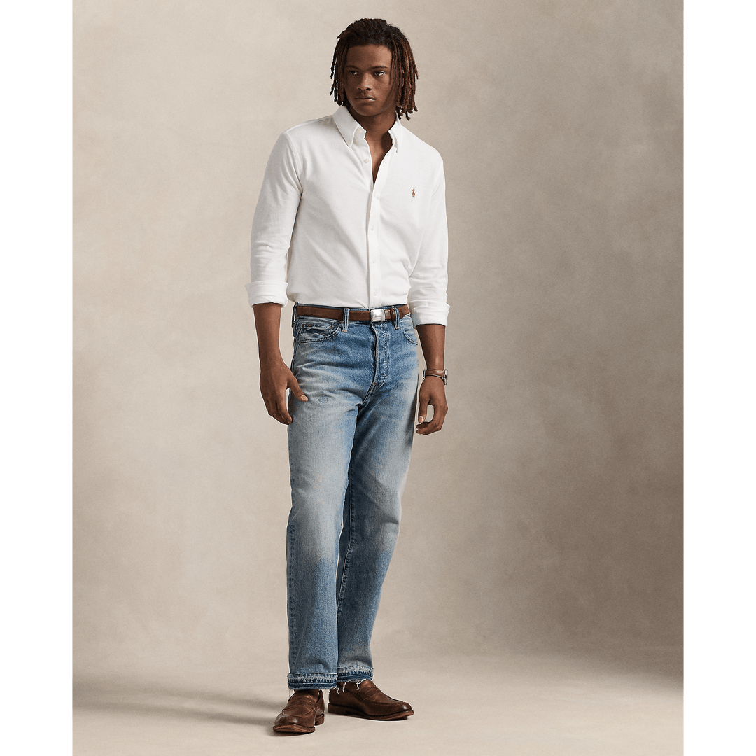 POLO RALPH LAUREN - Chemise Oxford en jersey White - Lothaire