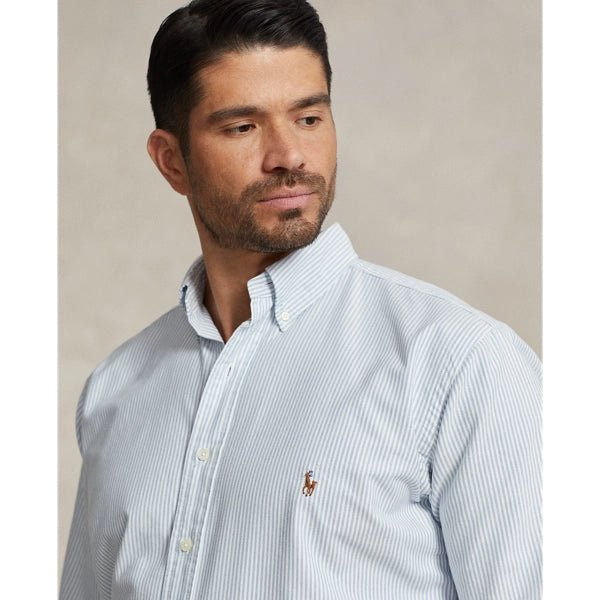 POLO RALPH LAUREN - Chemise Oxford Rayé Bleu Blanc - Lothaire
