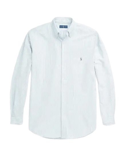 POLO RALPH LAUREN - Chemise Oxford Rayé Bleu Blanc - Lothaire