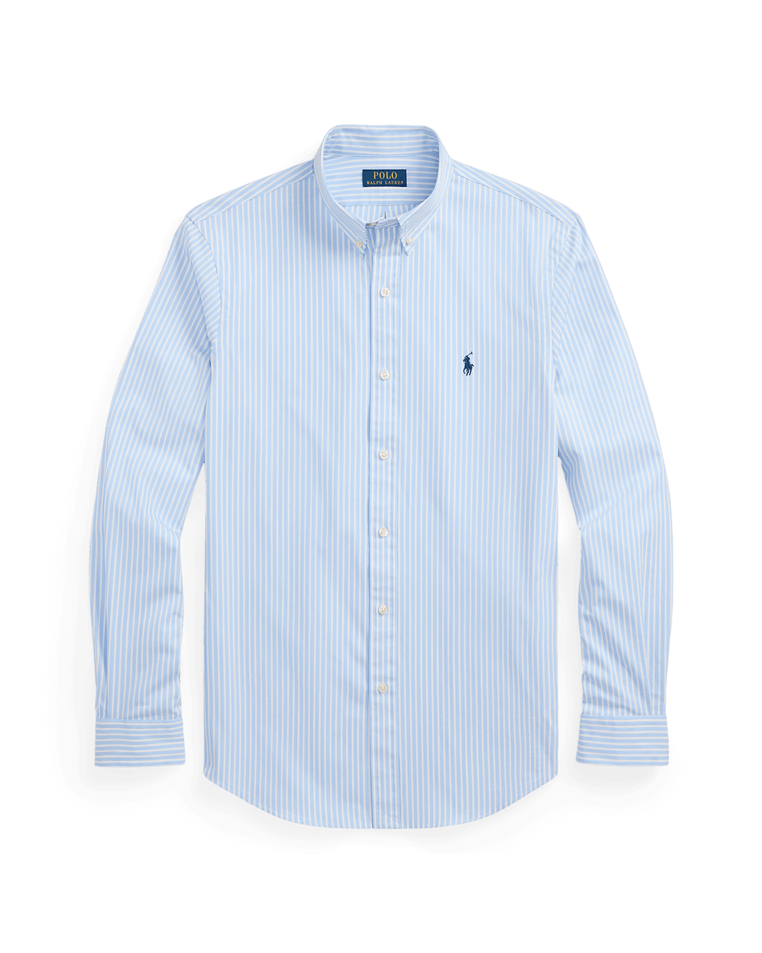 POLO RALPH LAUREN - Chemise rayée cintrée popeline stretch Austin Blue White - Lothaire