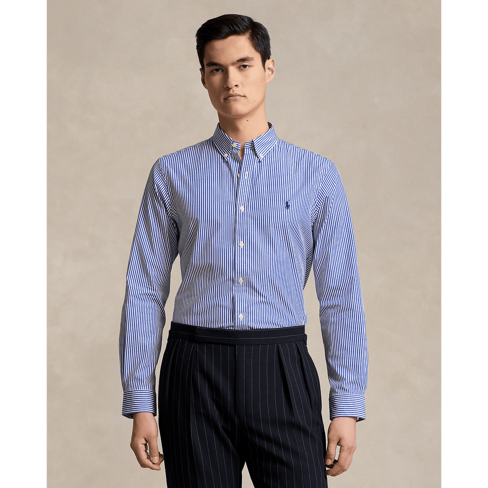 POLO RALPH LAUREN - Chemise rayée cintrée popeline stretch Rayures Bengal - Lothaire