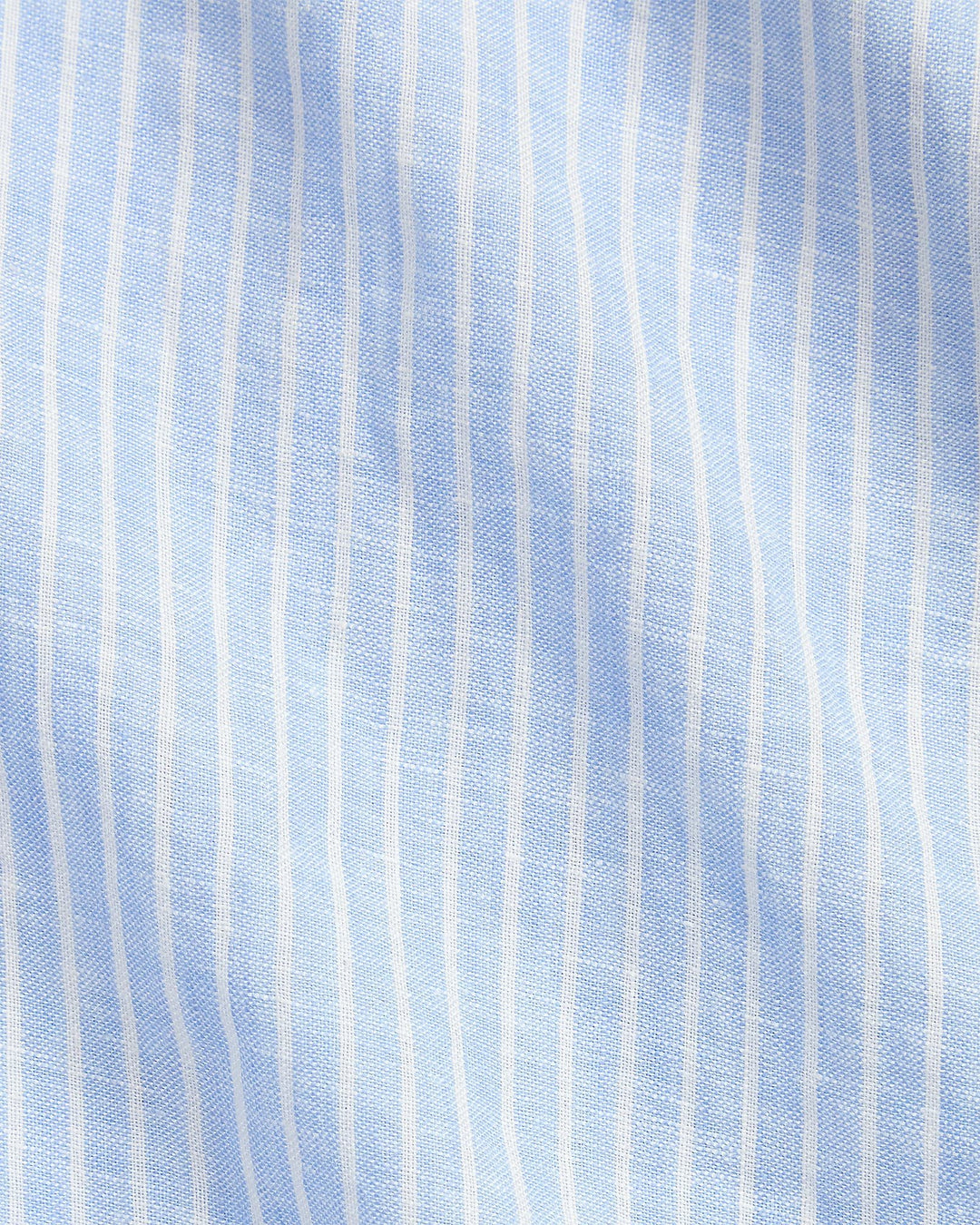 POLO RALPH LAUREN - Chemise rayée en lin Custom Fit Blanc / Bleu - Lothaire