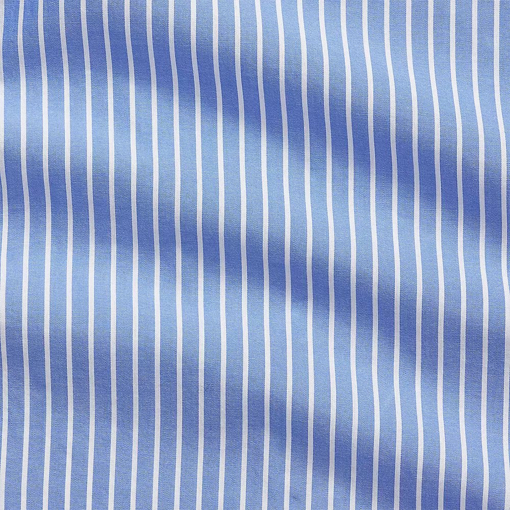 POLO RALPH LAUREN - Chemise rayée en popeline Bleu et Blanc - Lothaire
