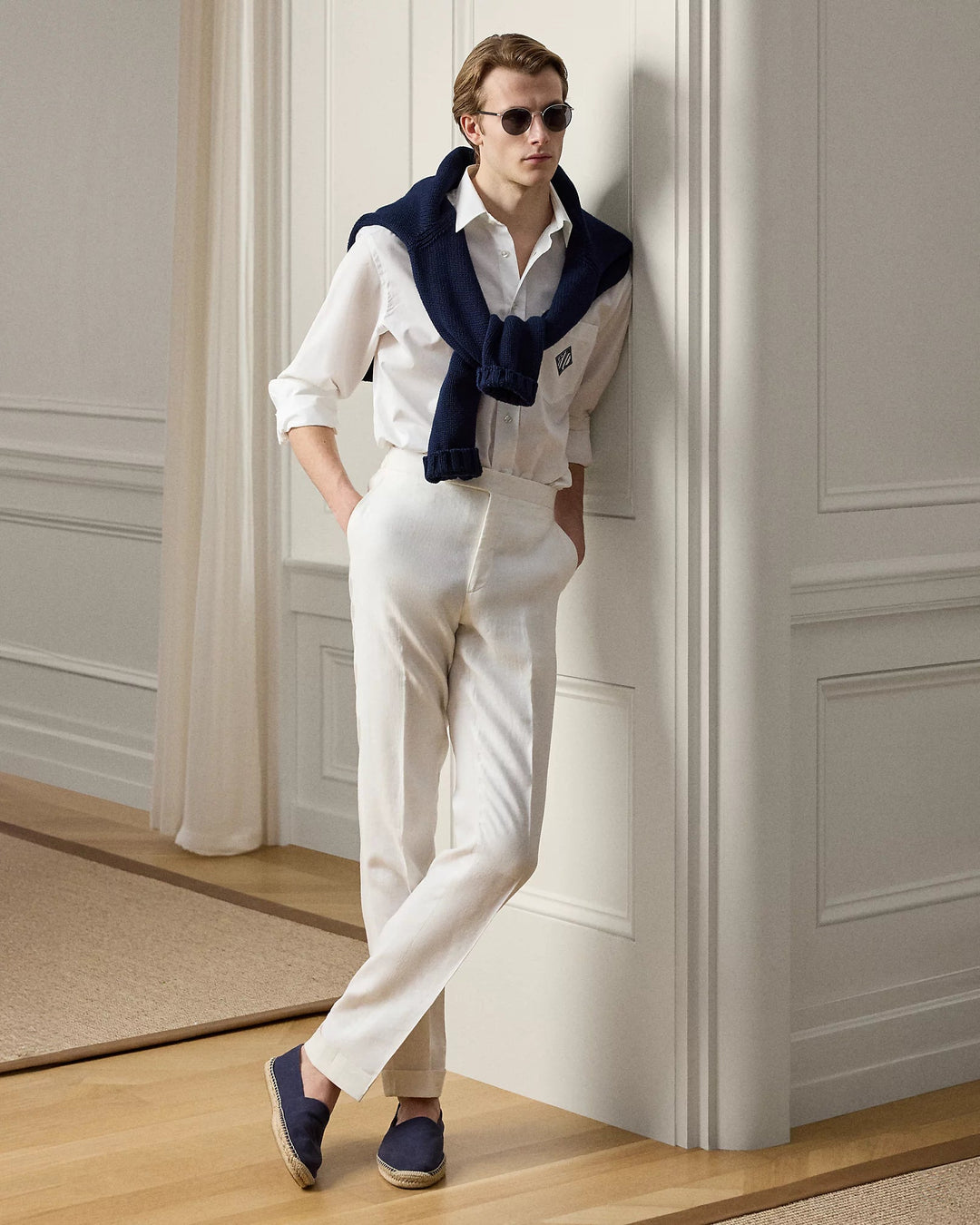 POLO RALPH LAUREN - Chemise Relaxed Fit à monogramme Blanc cassé - Lothaire
