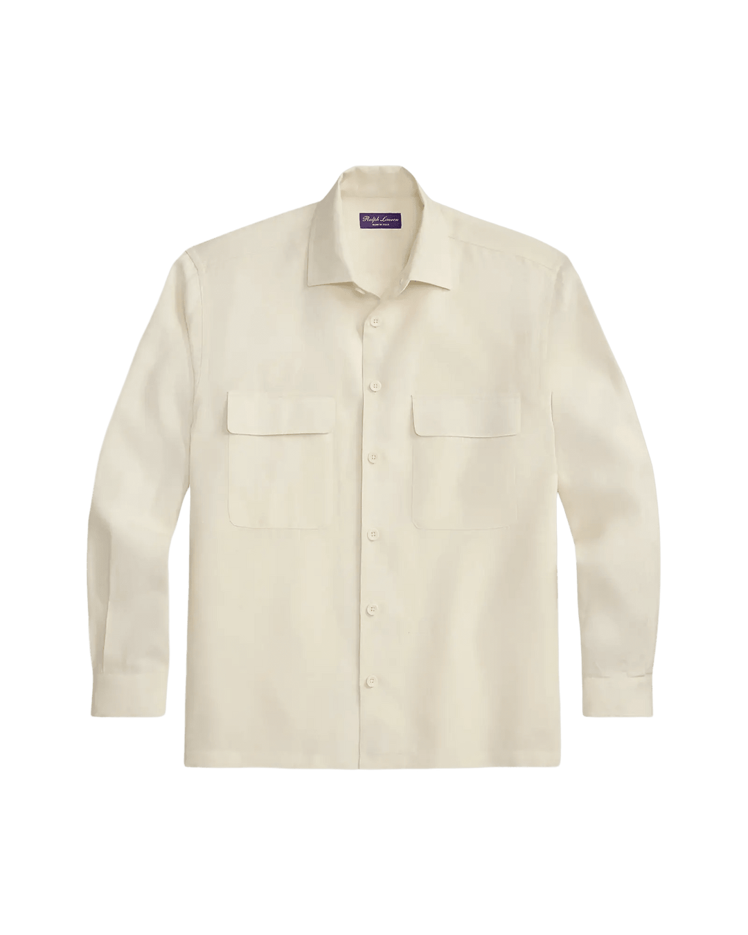 POLO RALPH LAUREN - Chemise Relaxed Fit lin carreaux - fenêtre Crème classqiue - Lothaire