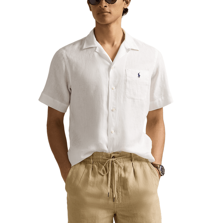 POLO RALPH LAUREN - Chemise safari Classic Fit en lin Blanc - Lothaire