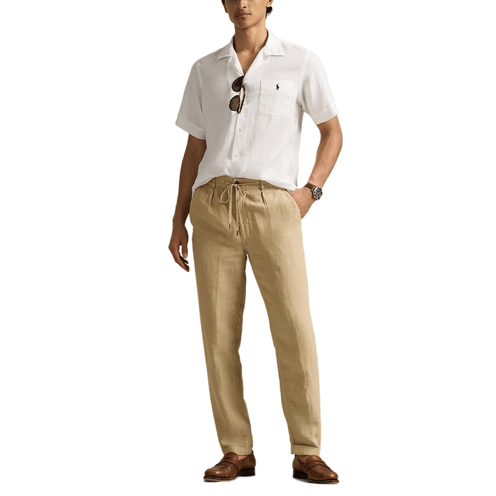 POLO RALPH LAUREN - Chemise safari Classic Fit en lin Blanc - Lothaire