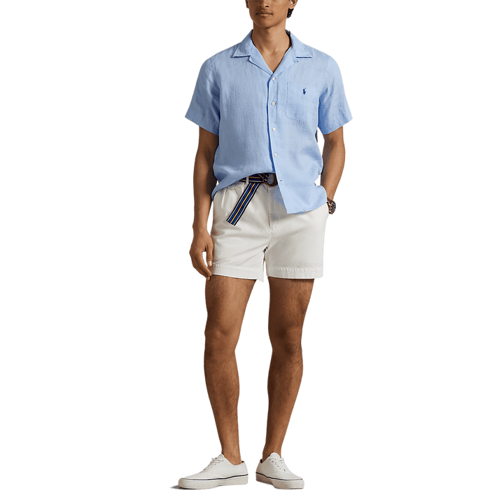 POLO RALPH LAUREN - Chemise safari Classic Fit en lin Bleu ciel - Lothaire