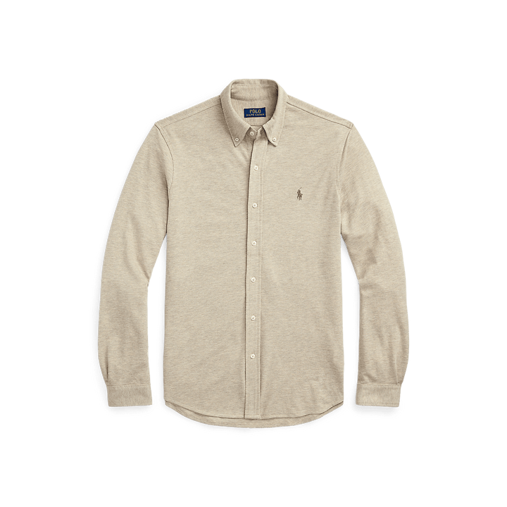 POLO RALPH LAUREN - Chemise ultra - légère en coton piqué Beige - Lothaire