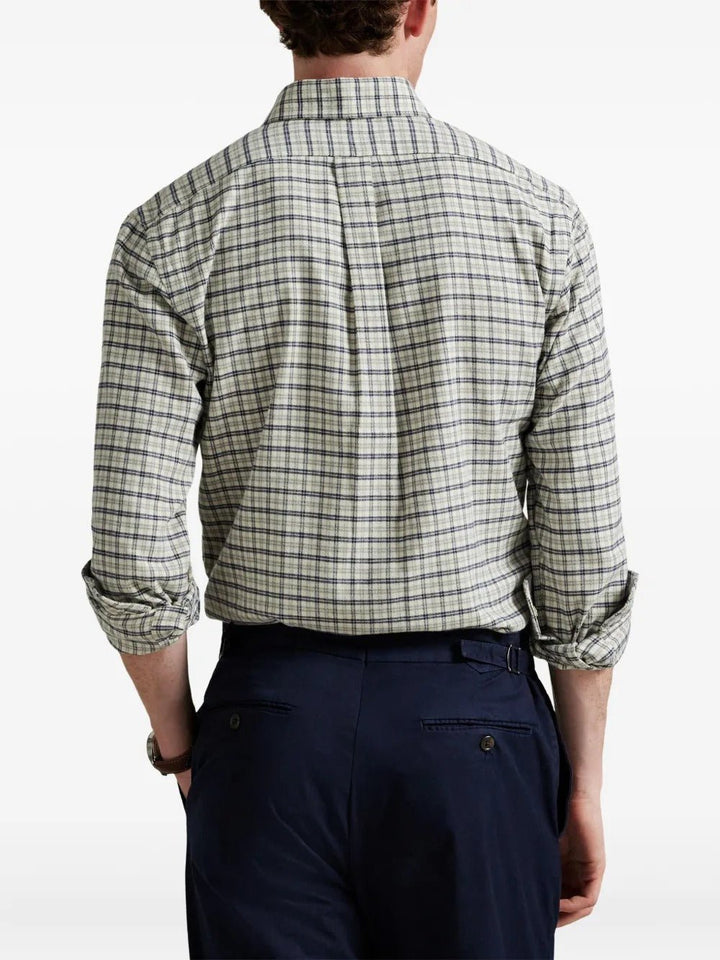 POLO RALPH LAUREN - Chemises à Carreaux White Grey Heather Multi - Lothaire