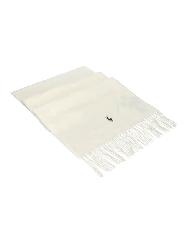 POLO RALPH LAUREN – Écharpe en laine à logo Pony Crème - Lothaire