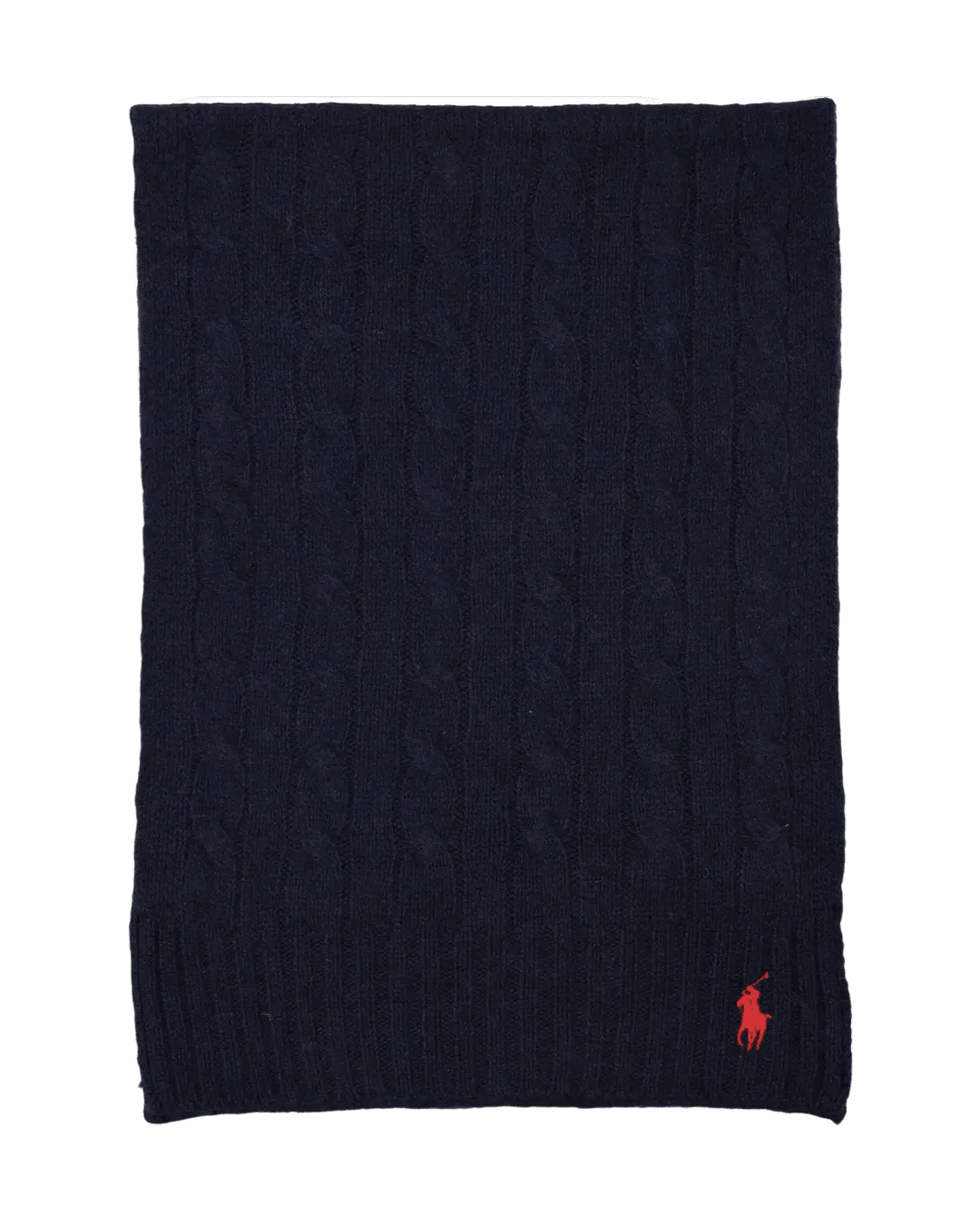 POLO RALPH LAUREN - Écharpe torsadée en laine et cachemire Bleu marine - Lothaire