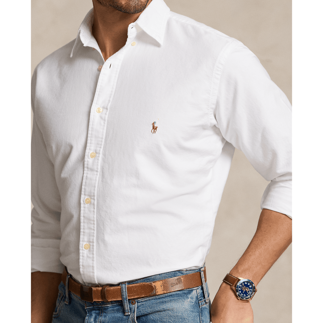 POLO RALPH LAUREN - La chemise Oxford emblématique Blanche - Lothaire