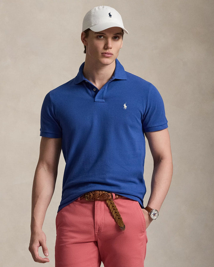POLO RALPH LAUREN - Le polo iconique en coton piqué Bleu azur - Lothaire