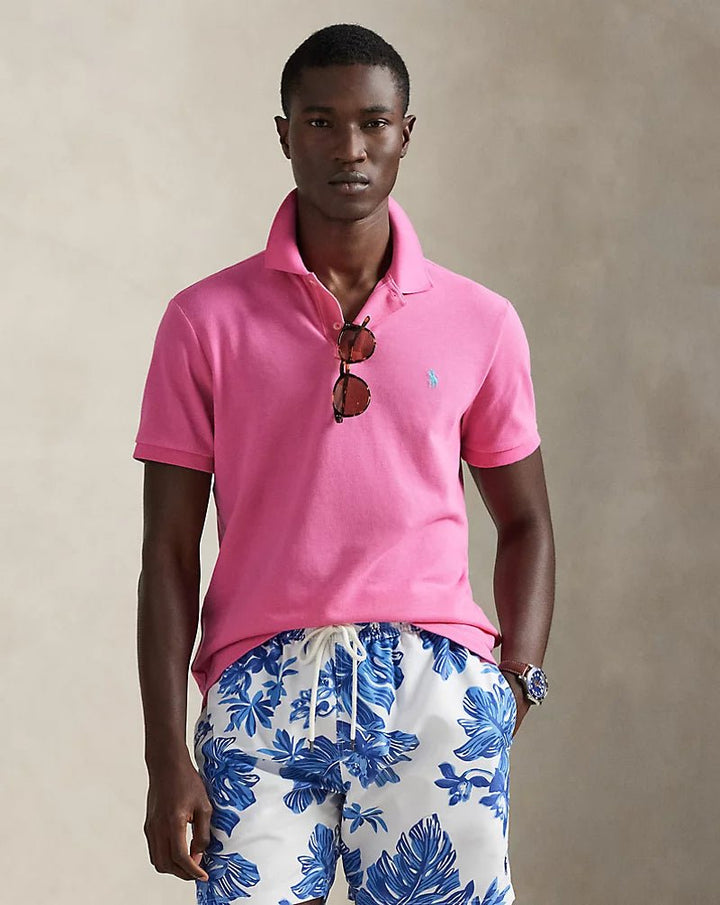 POLO RALPH LAUREN - Le polo iconique en coton piqué Rose baja - Lothaire