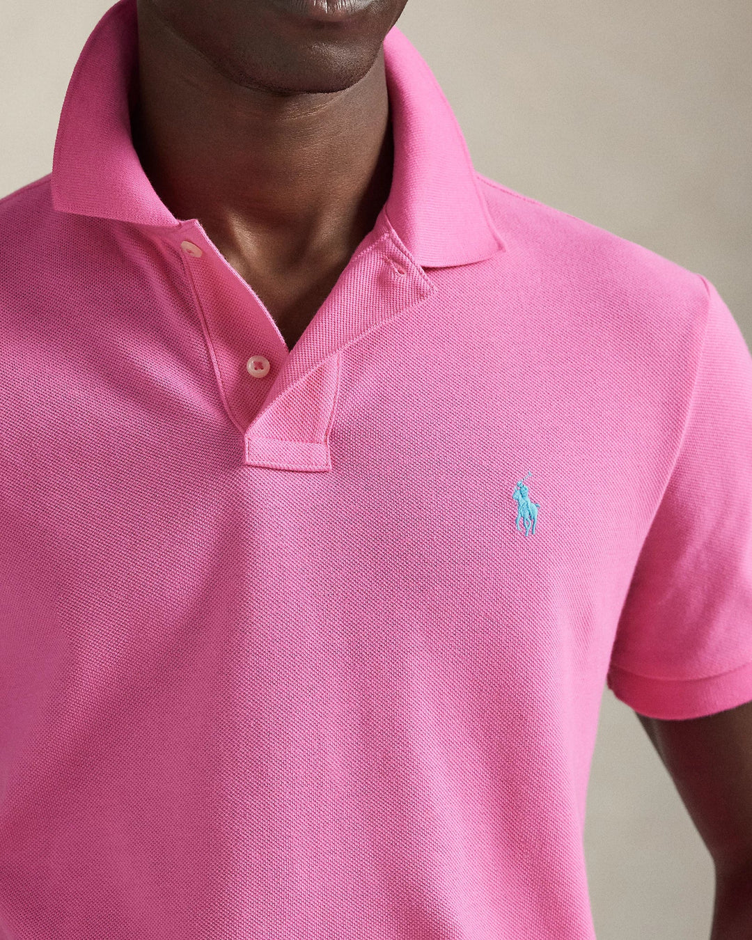 POLO RALPH LAUREN - Le polo iconique en coton piqué Rose baja - Lothaire