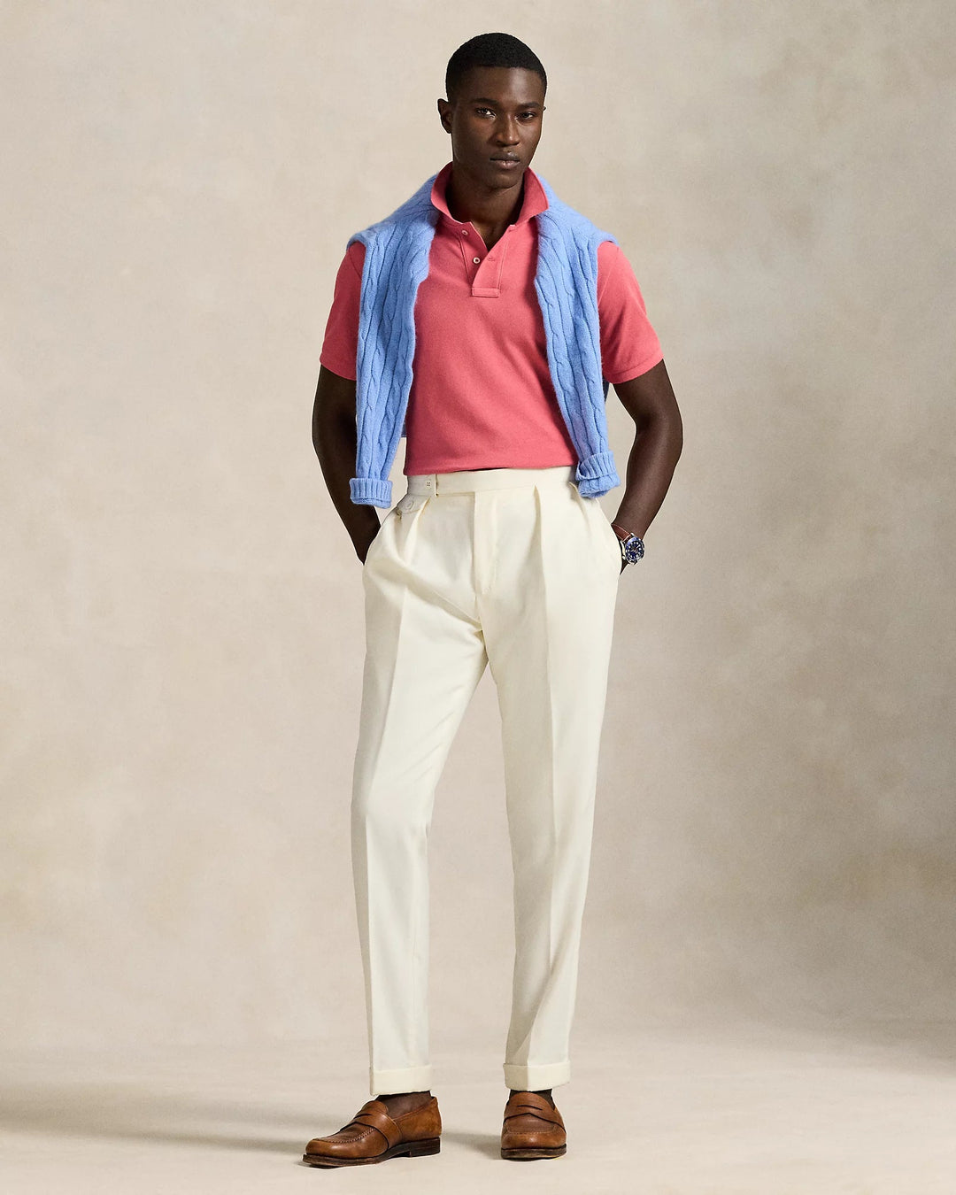 POLO RALPH LAUREN - Le polo iconique en coton piqué Rouge clair - Lothaire