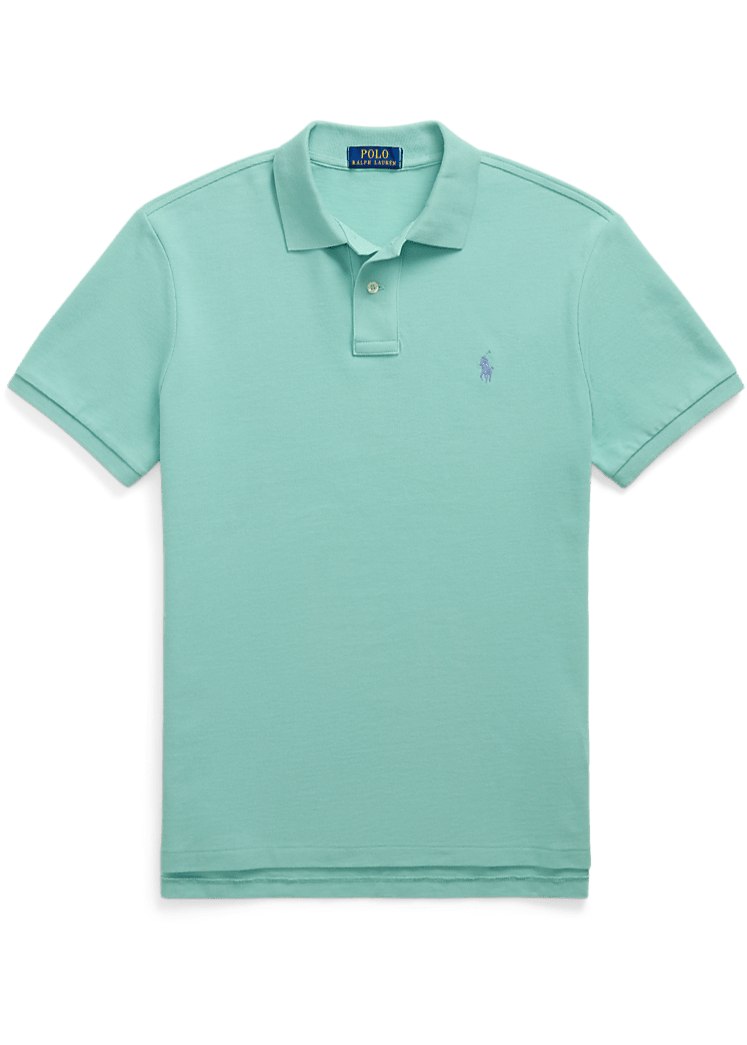 POLO RALPH LAUREN - Le polo iconique en coton piqué Vert d'eau - Lothaire