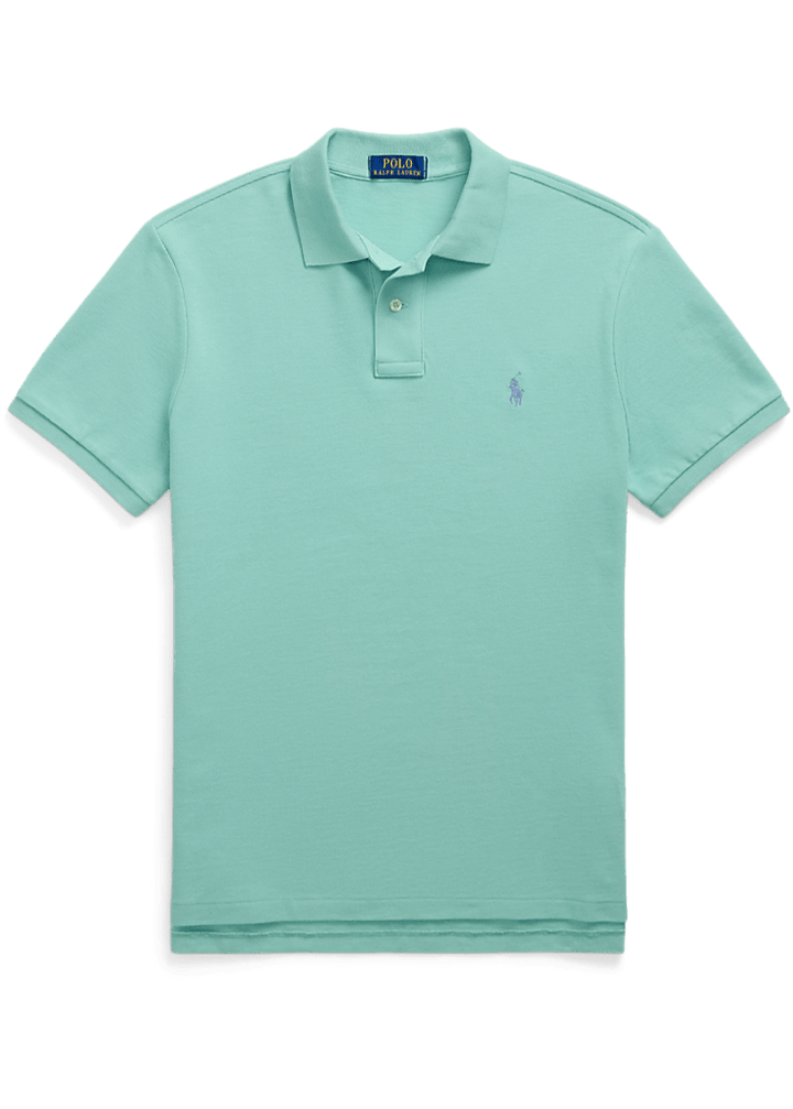 POLO RALPH LAUREN - Le polo iconique en coton piqué Vert d'eau - Lothaire