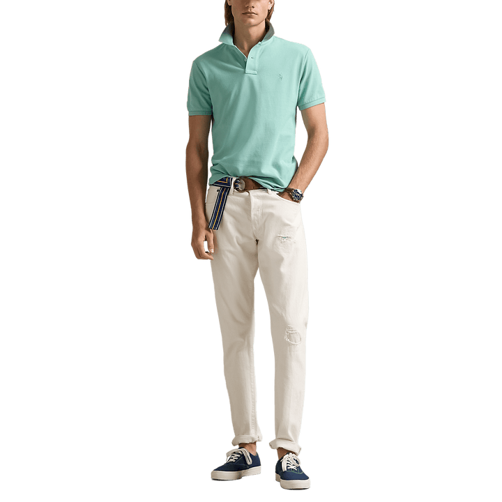 POLO RALPH LAUREN - Le polo iconique en coton piqué Vert d'eau - Lothaire
