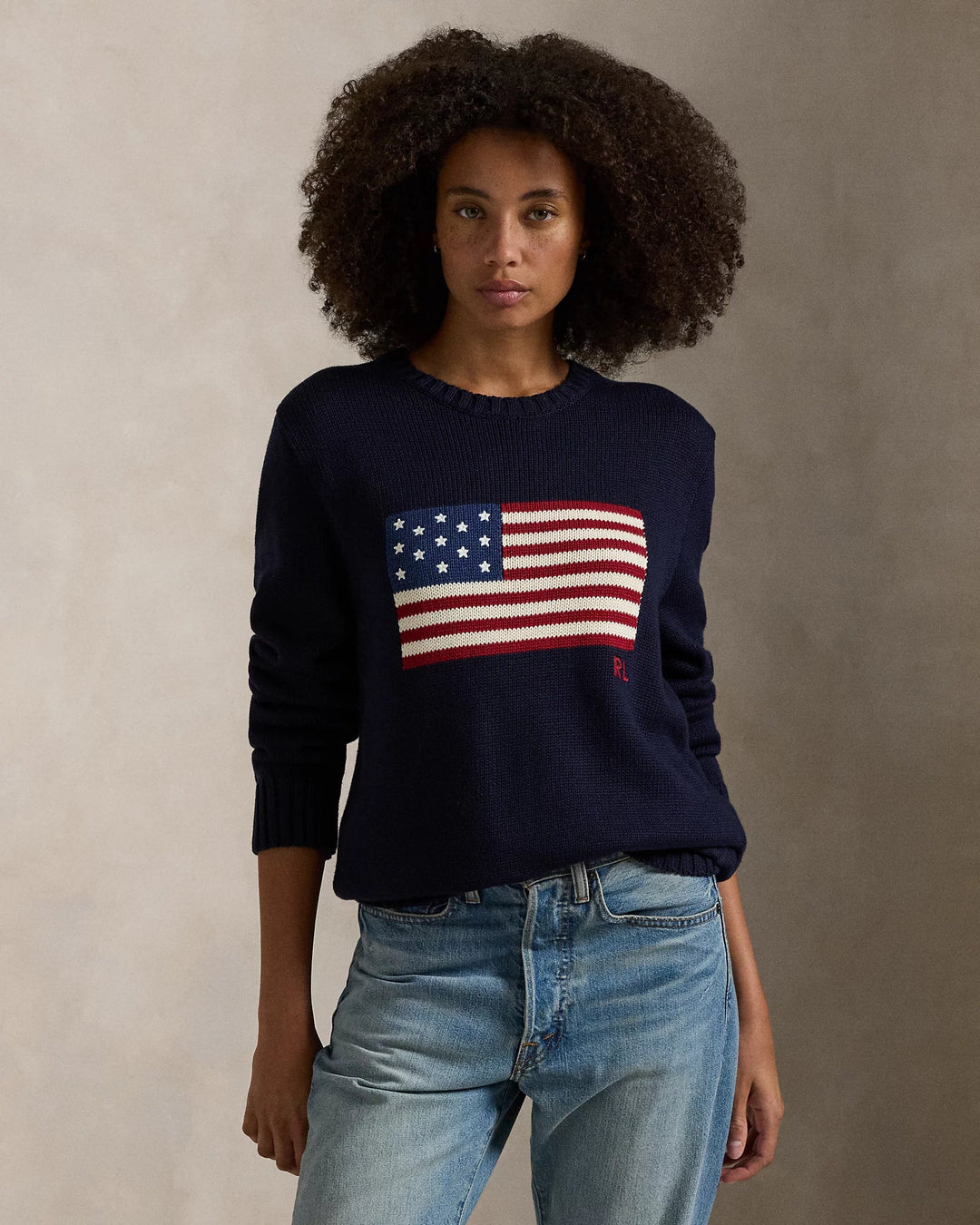 POLO RALPH LAUREN - Le pull à drapeau emblématique Bleu marine - Lothaire