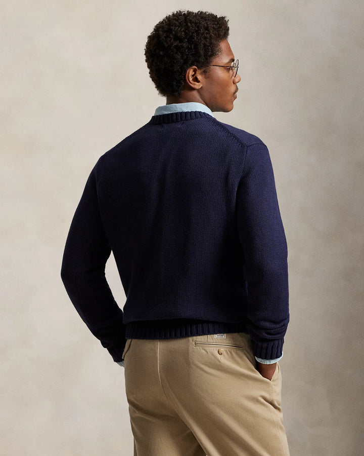 POLO RALPH LAUREN - Le pull à drapeau emblématique Bleu marine - Lothaire