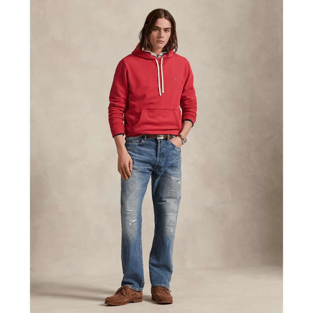 POLO RALPH LAUREN - Le sweat à capuche RL en molleton Sunrise Red - Lothaire