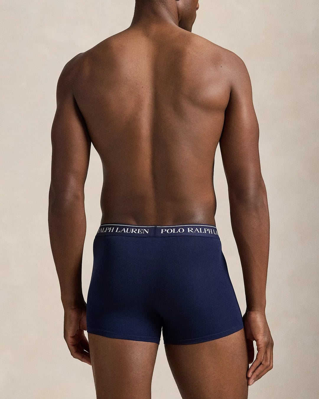 POLO RALPH LAUREN - Lot de 3 slips - boxers en coton stretch Marine/Bleu roi/Bleu clair - Lothaire