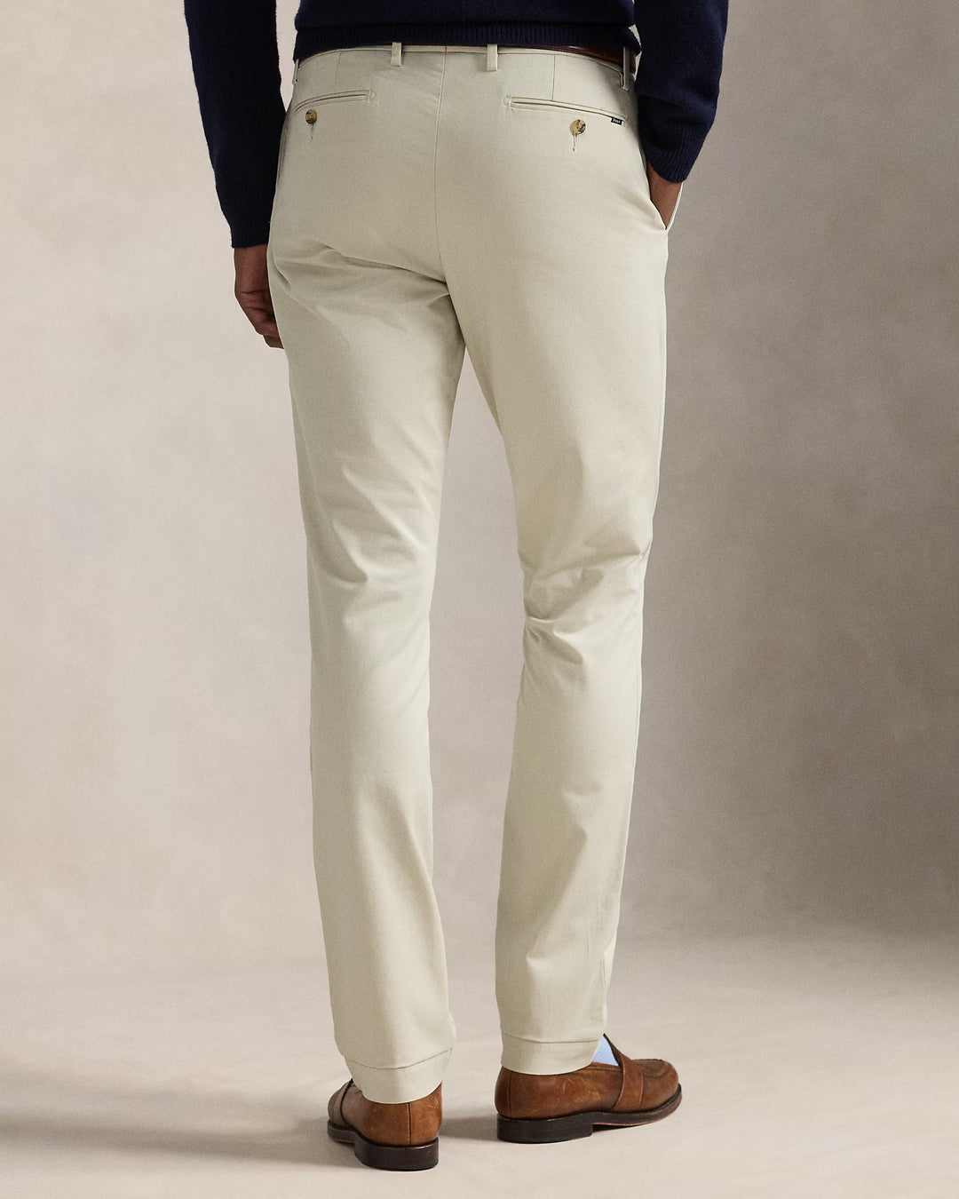 POLO RALPH LAUREN - Pantalon chino slim stretch Sable basique - Lothaire
