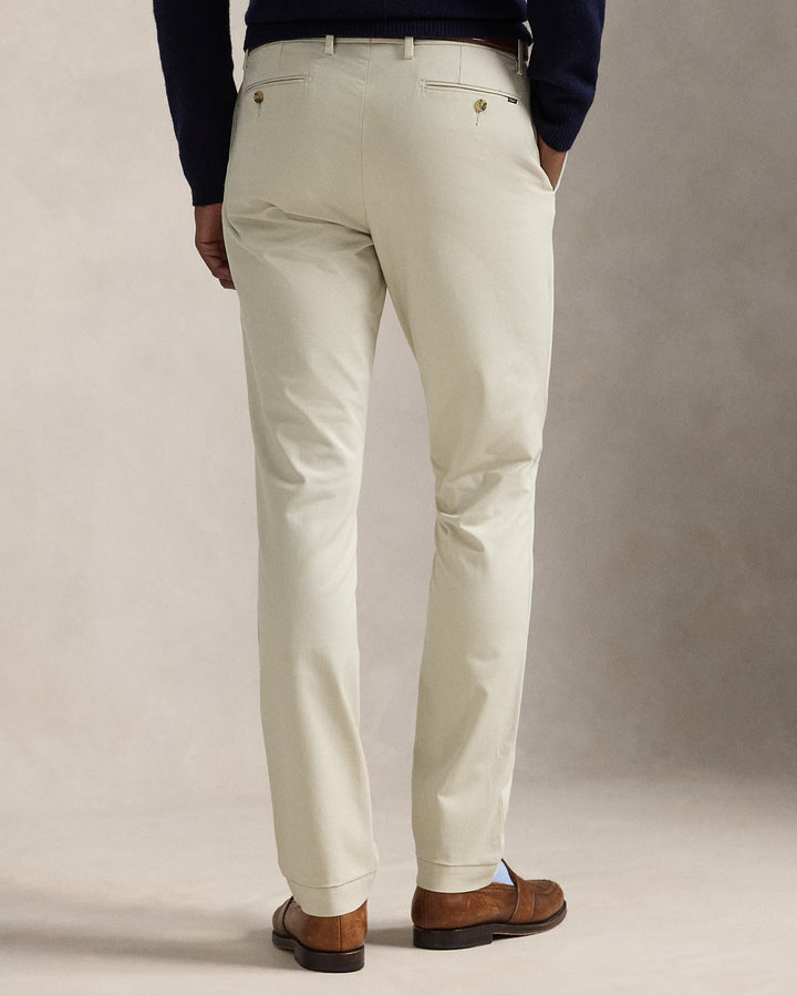 POLO RALPH LAUREN - Pantalon chino slim stretch Sable basique - Lothaire