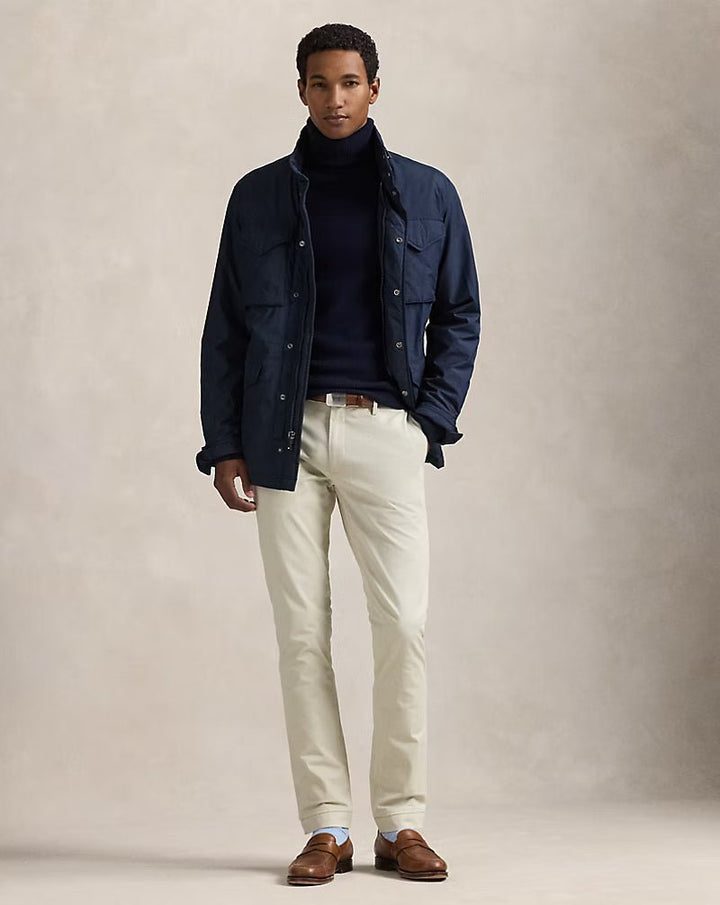 POLO RALPH LAUREN - Pantalon chino slim stretch Sable basique - Lothaire