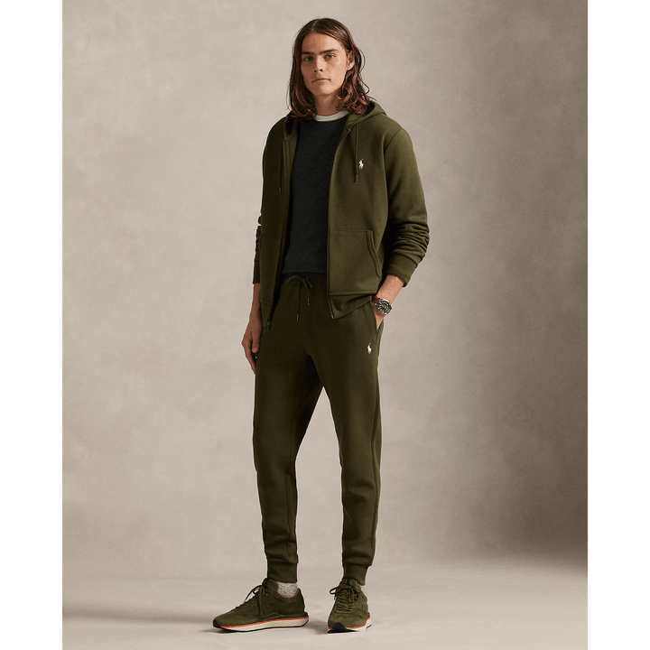 POLO RALPH LAUREN - Pantalon de jogging jersey double Olive compagnie - Lothaire