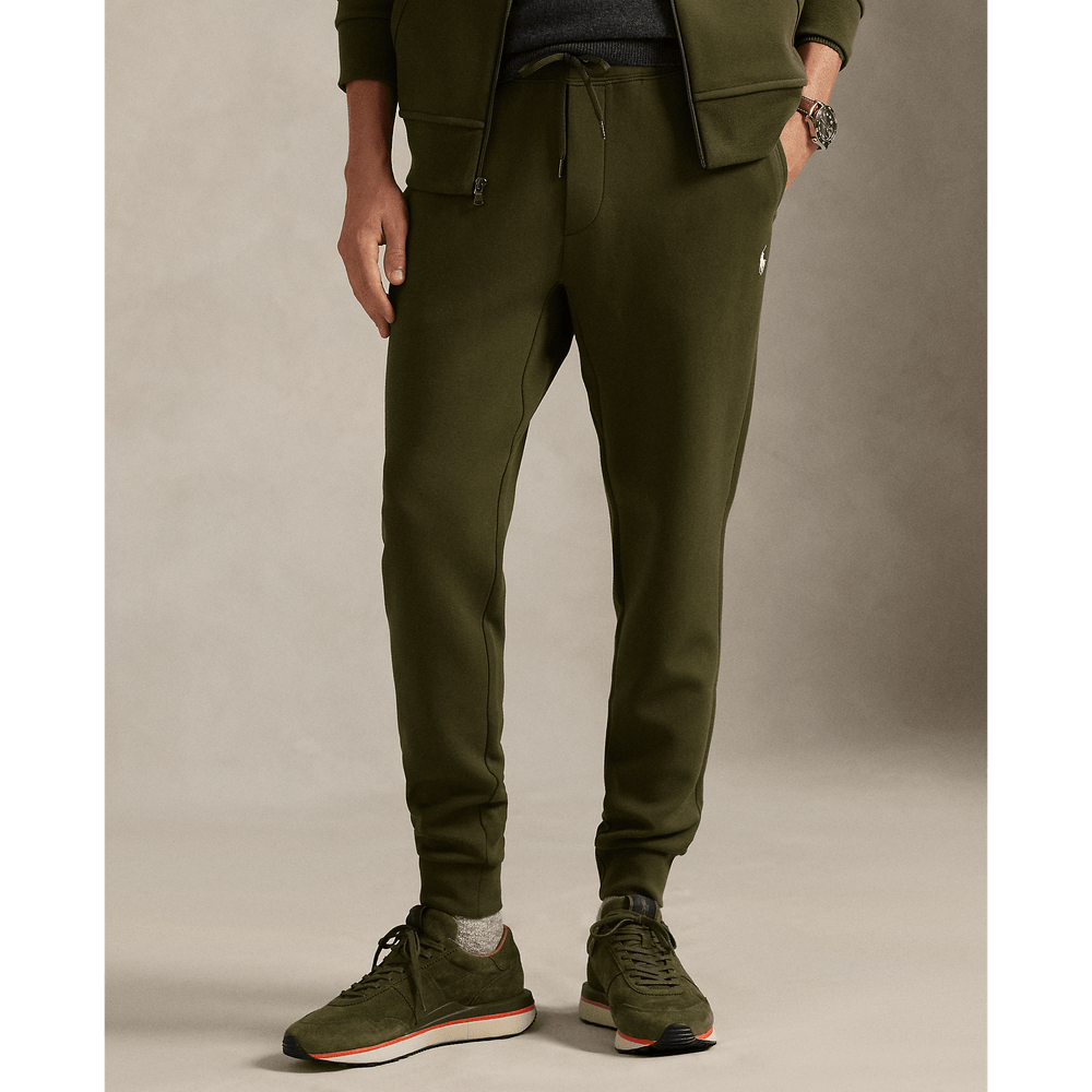 POLO RALPH LAUREN - Pantalon de jogging jersey double Olive compagnie - Lothaire