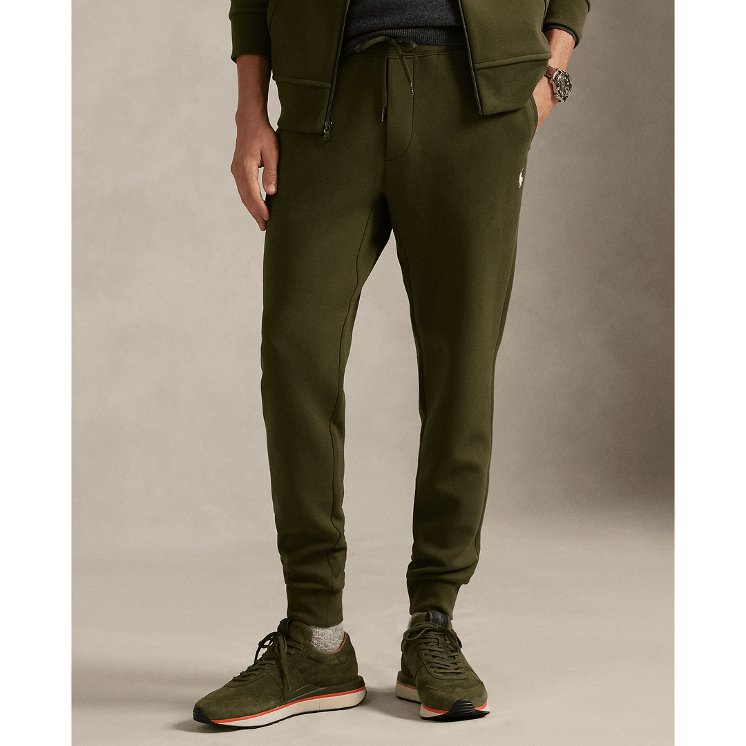POLO RALPH LAUREN - Pantalon de jogging jersey double Olive compagnie - Lothaire