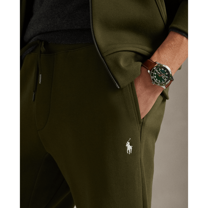 POLO RALPH LAUREN - Pantalon de jogging jersey double Olive compagnie - Lothaire