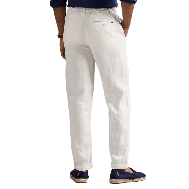POLO RALPH LAUREN - Pantalon fuselé slim Lateef en lin Blanc - Lothaire