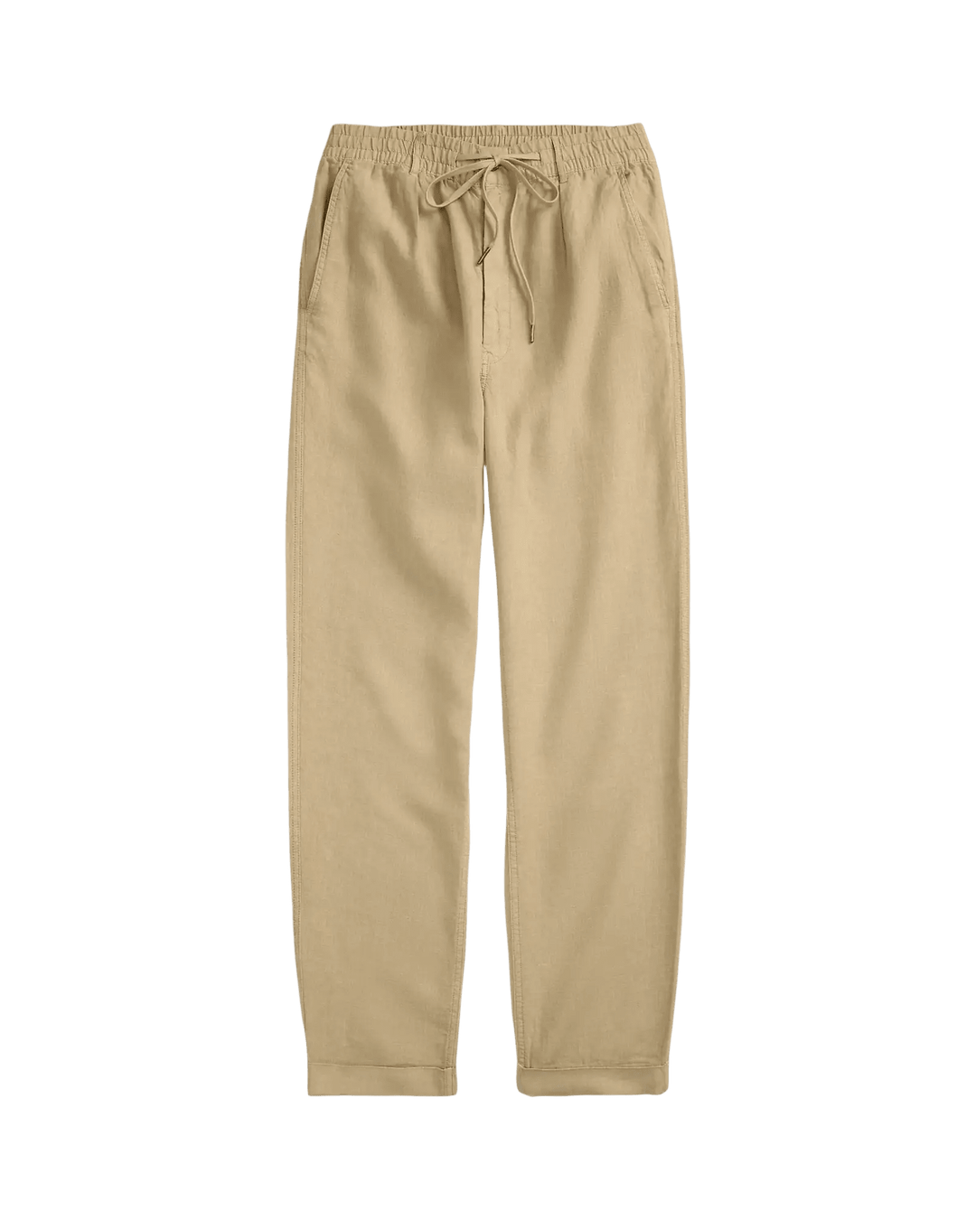 POLO RALPH LAUREN - Pantalon slim Lateef en lin Tapered Fit Kaki classique - Lothaire