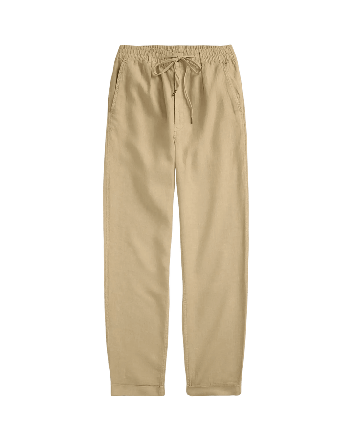 POLO RALPH LAUREN - Pantalon slim Lateef en lin Tapered Fit Kaki classique - Lothaire
