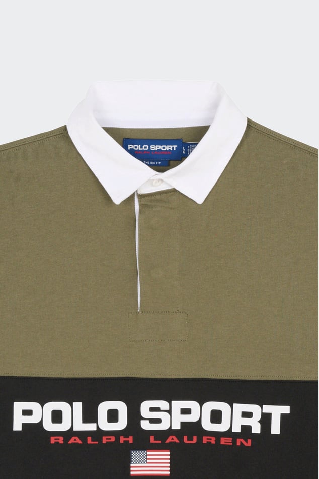 POLO RALPH LAUREN - Polo à col zippé Vert olive - Lothaire
