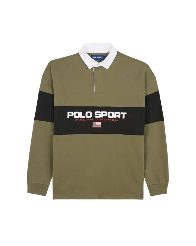 POLO RALPH LAUREN - Polo à col zippé Vert olive - Lothaire