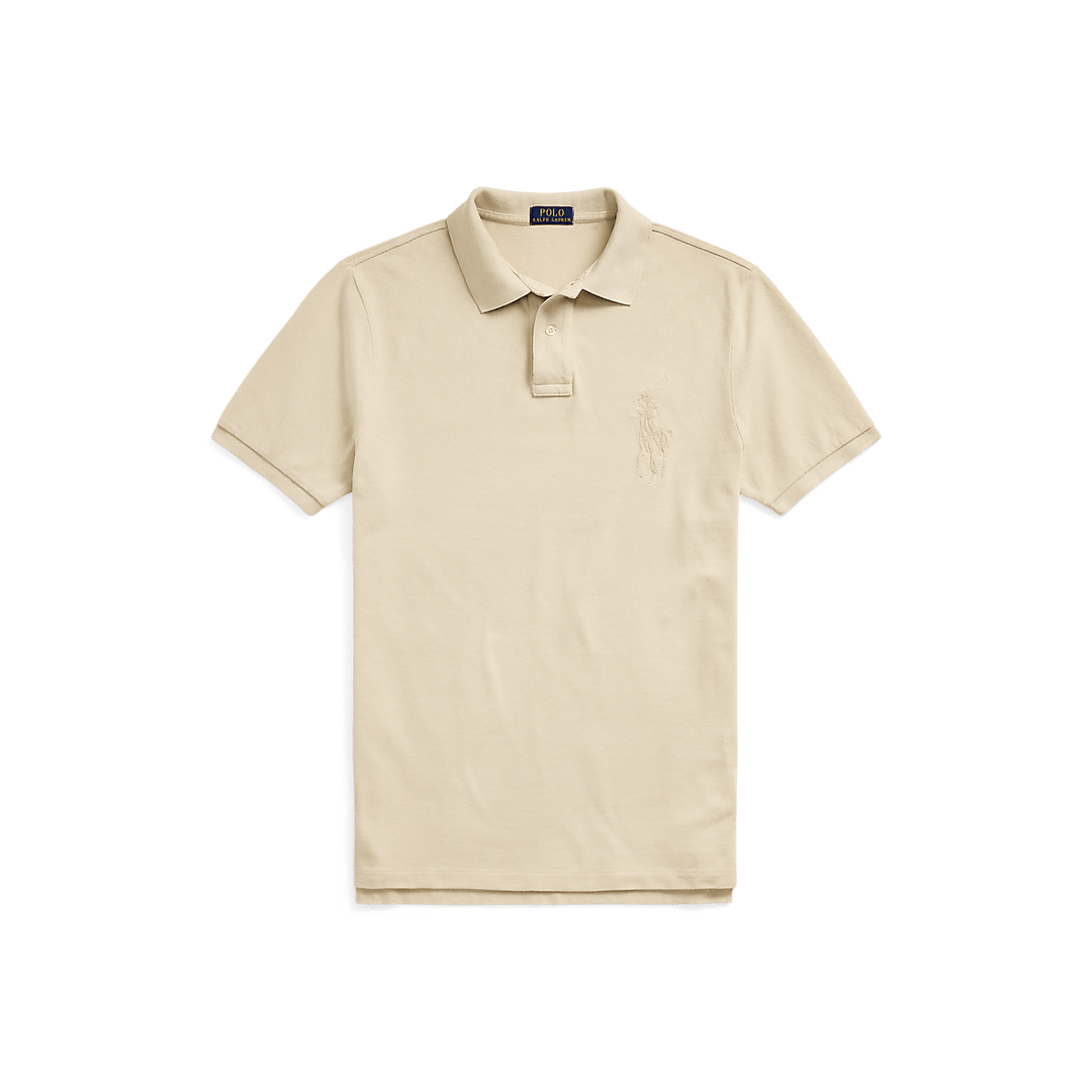 POLO RALPH LAUREN - Polo Big Pony en piqué coupe ajustée Beige - Lothaire
