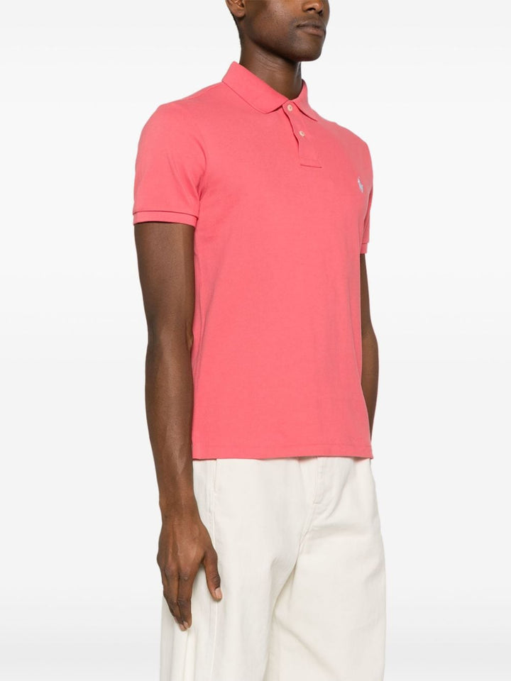 Polo Ralph Lauren - Polo cintré en coton piqué Pale Red - Lothaire