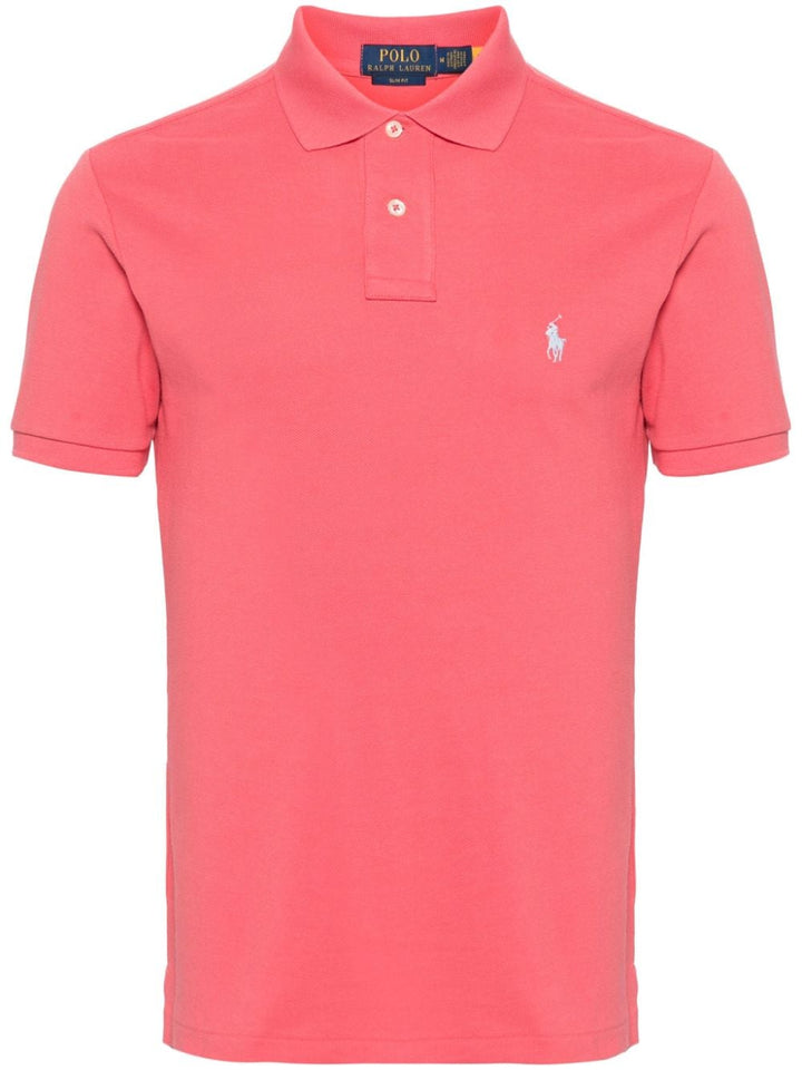 Polo Ralph Lauren - Polo cintré en coton piqué Pale Red - Lothaire